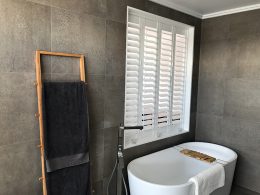 Residential Bathroom Window Shutters Perth