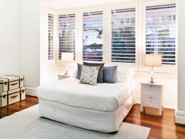 Residential Bedroom Window Shutters Perth